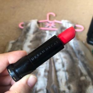Urban decay matte lipstick bright red
